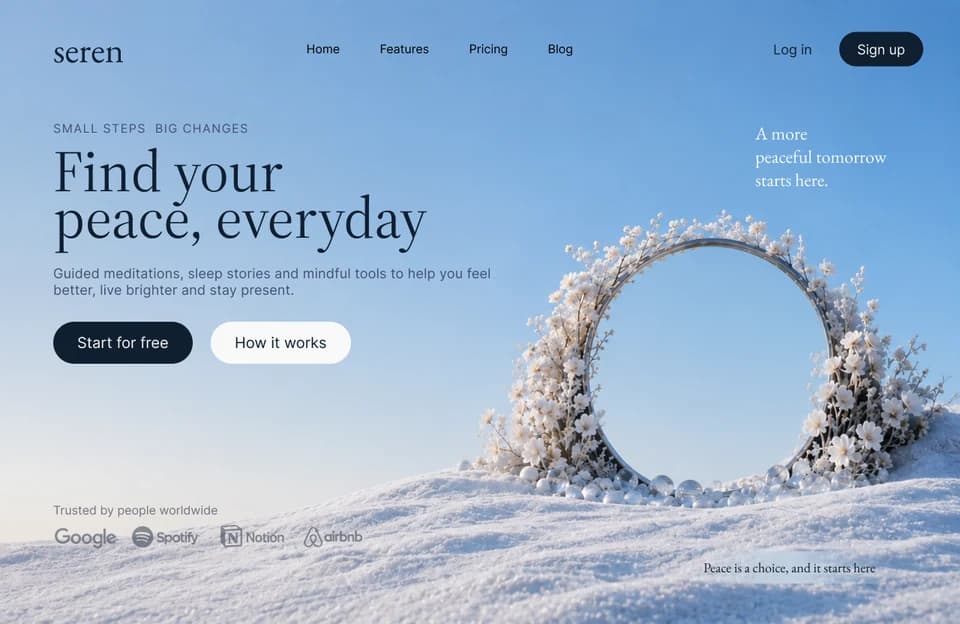 Website design from the Teal Sites showcase, preview 19